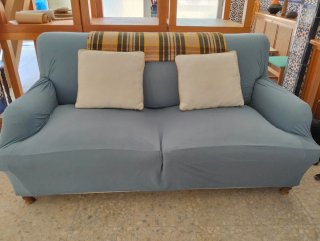 Sofá Cama Tela Beige