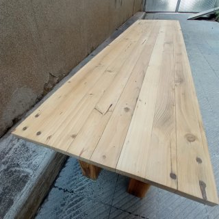 Dos Bancos rusticos de madera maciza