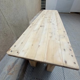 Dos Bancos rusticos de madera maciza