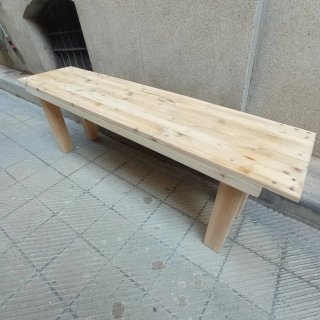 Dos Bancos rusticos de madera maciza