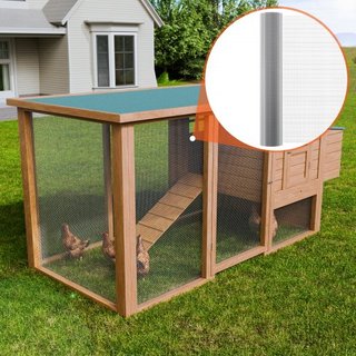 Rete hardware, 1/4 pollice 48in x 100 piedi 23 Gauge, Rete di filo zincato a immersione calda, Recinzione di filo per polli, Rete di filo per gabbie di conigli, Giardino, Pe...