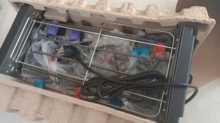 【NUEVO】PLANCHA ELECTRICA QUIGG CON PIEDRA NATURAL
