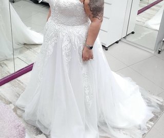 Vestido de Novia Talla Grande 48-54 estilo romano