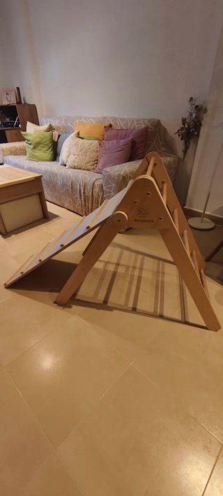 Triángulo Pikler y Rampa Madera