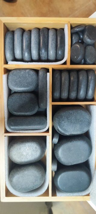 Calentador de piedras masaje
