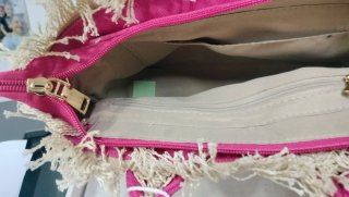 Borsa donna TRESJOLI beige/rosa con tracolla