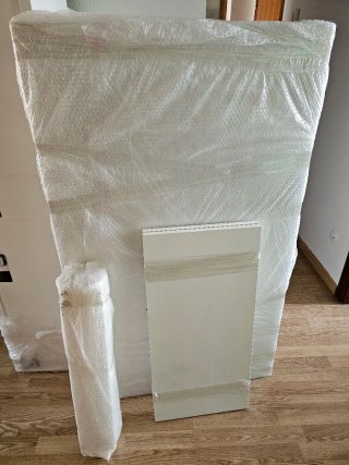 Mesa comedor extensible blanca madera