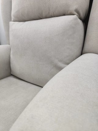 Butaca beige tela