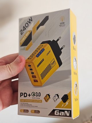 Cargador GaN 240W Electric 5 Puertos USB