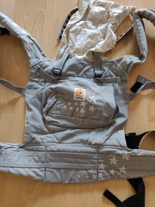 Mochila Ergobaby Estrellas Gris