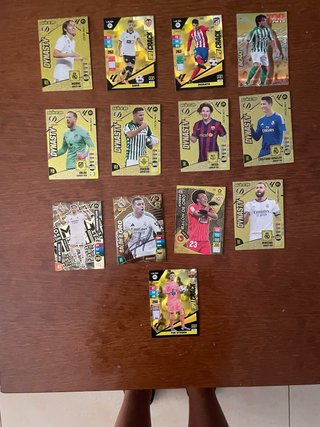 Lote 13 cartas fútbol Dynasty y Crack