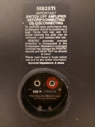 Altavoces Mordaunt-Short MS25Ti