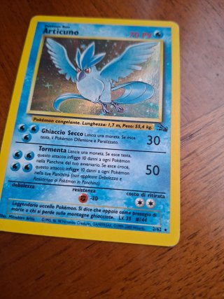 Articuno 2/62 Pokemon Card Fossil 2000