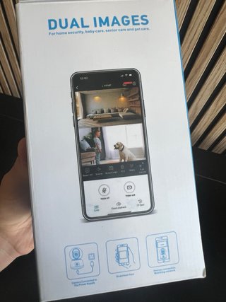 Cámara Vigilancia WiFi Doble Lente 360°