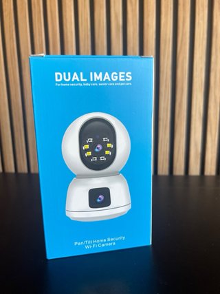 Cámara Vigilancia WiFi Doble Lente 360°