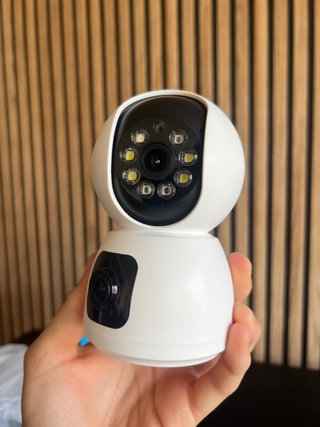 Cámara Vigilancia WiFi Doble Lente 360°