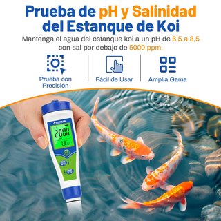 Medidor pH y Sal UZMAR + Soluciones Calibración
