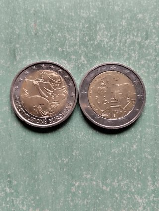 Lote 4 monete commemorative da 2 euro