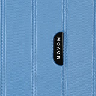 Set 3 Valigie Trolley Movom ABS TSA Blu
