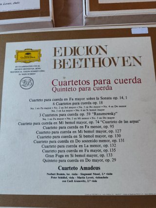 Edición Beethoven LPs: Conciertos, Tríos y Cuartet