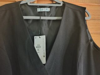 Chaleco negro talla XL