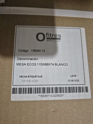 Mesa de oficina Lyreco ECO3 - 115x68x74