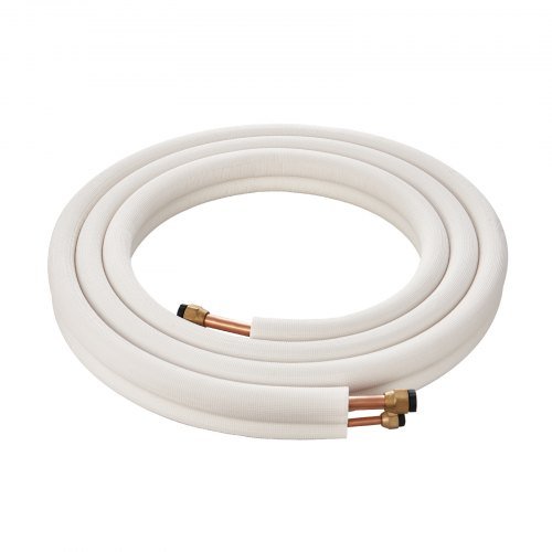 4876.8mm Mini Split Line Set, Tubos de Cobre de 9.5 y 15.9mm O.D y Aislamiento de Triple Capa, para Equipos de Aire Acondicionado o Bombas de Calor & HVAC con Ricos Accesorios (Cable de Conexión d...
