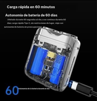 Afeitadora Eléctrica, con carga USB