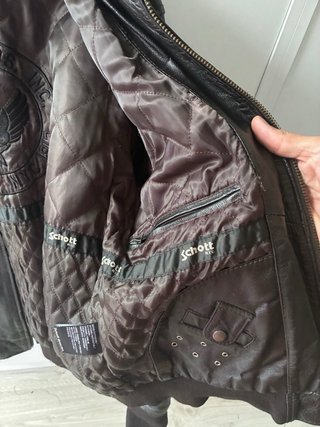 Chaqueta Schott Negra Talla L