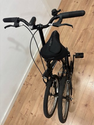 Bicicleta plegable BTWIN negra