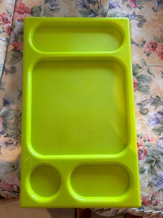 Mesita auxiliar plegable verde