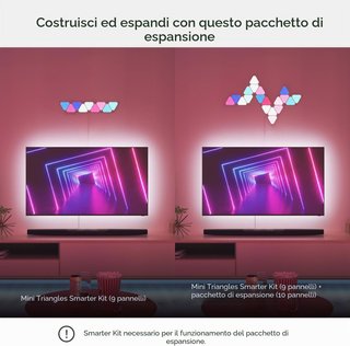 Nanoleaf Shapes Mini Triangles 10 pannelli LED