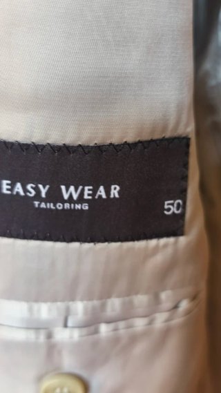 Chaqueta de lino beige