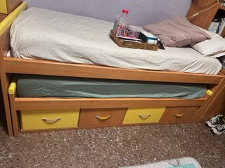 Cama nido con cama supletoria y almacenaje