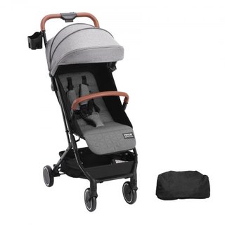 Passeggino Standard per Bambini con Schienale Regolabile 95°-175° e Poggiapiedi Regolabile 0/90°, Pieghevole con Un Click, Portabicchieri e Borsa