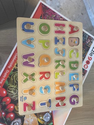 regalo Puzzle Abecedario Madera Mundo Diver