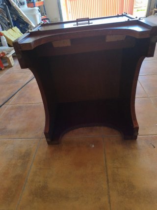 Silla antigua madera y metal