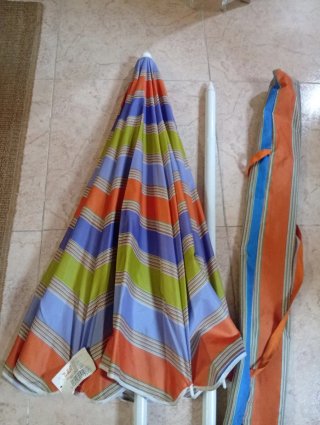 Sombrilla grande de 1,80 para playa o  jardín