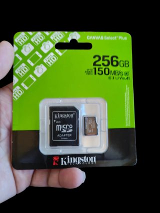 Micro SD Kingston 256GB Canvas Select Plus