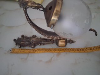 Applique vintage oro e vetro