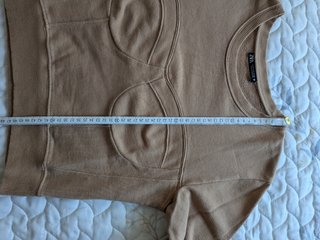 Sudadera Zara Beige Crop Corset