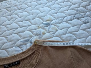 Sudadera Zara Beige Crop Corset