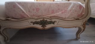 Cama individual vintage estilo francés