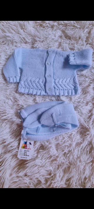 Conjunto bebé primera puesta,Talla 00m, azul
