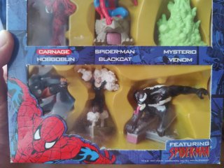 Caja 6 Figuras PVC Spider-Man Vintage 1997
