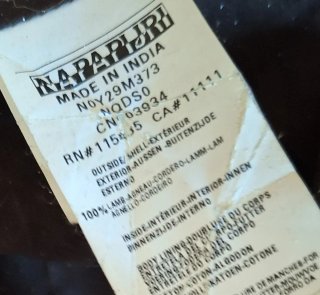 Chaqueta de Piel Napapijri Marrón