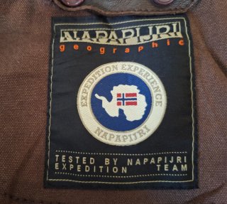 Chaqueta de Piel Napapijri Marrón
