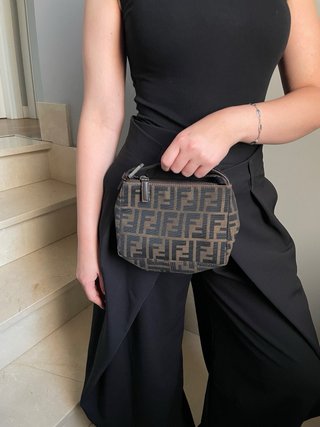 Bolso Fendi Mini Baguette Vintage Marrón
