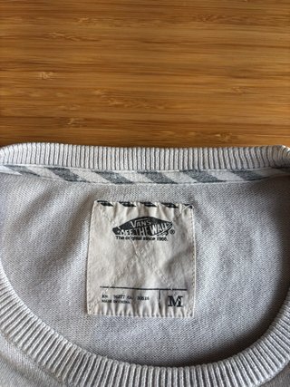 Jersey Vans Vintage Gris/Beige Algodón
