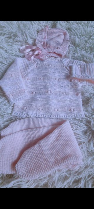 Conjunto primera puesta bebé, talla00m.